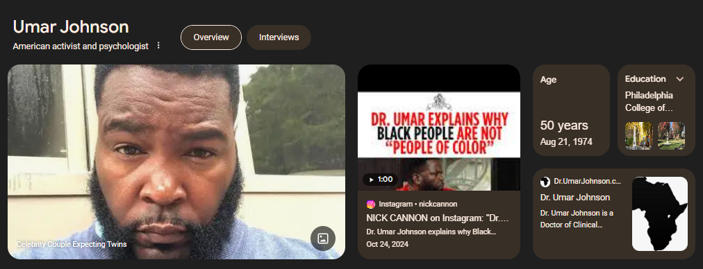 Dr Umar Johnson Biography, Early life, Education, Age, Height, Family, Relationship, Personal life, Net Worth, Career And More