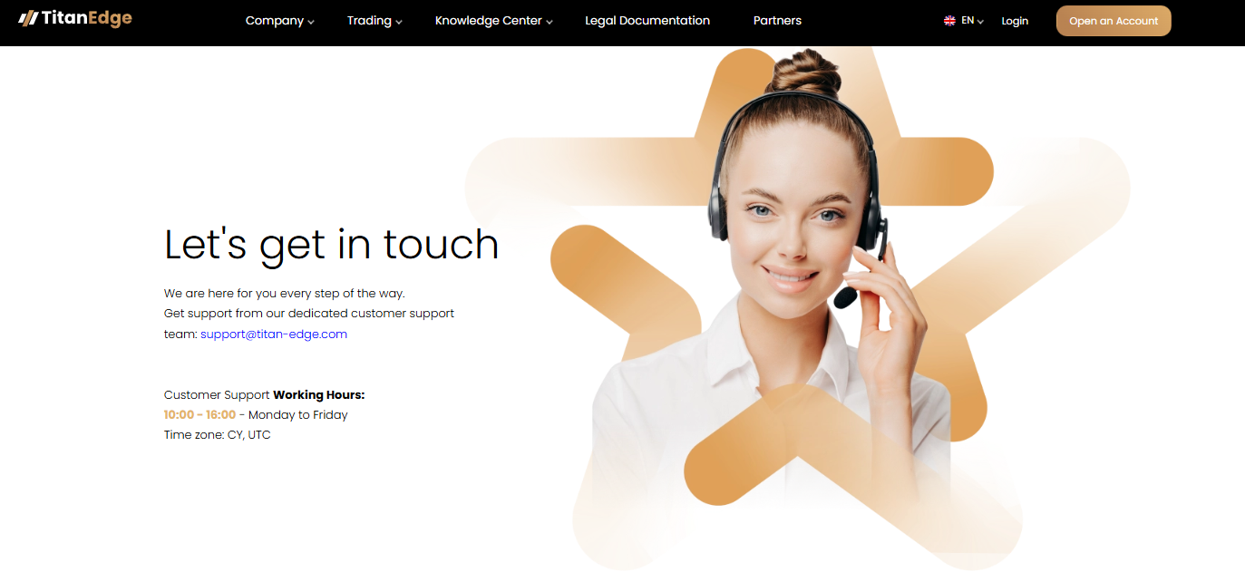 Customer Support TitanEdge Broker