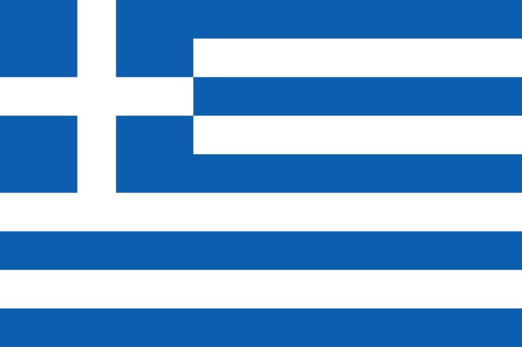 A blue and white flag

Description automatically generated