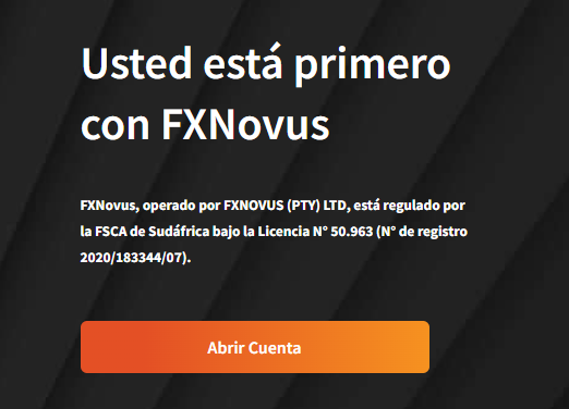 Lee más sobre FXNovus - corredor regulado y seguro