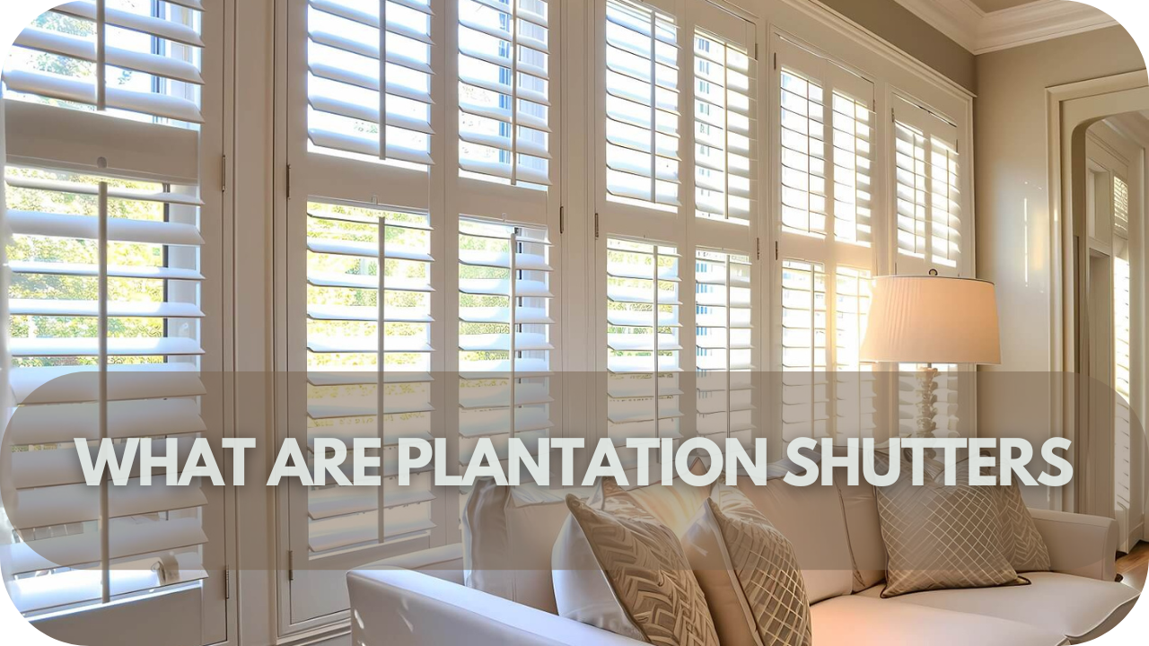 Plantation shutters on large window