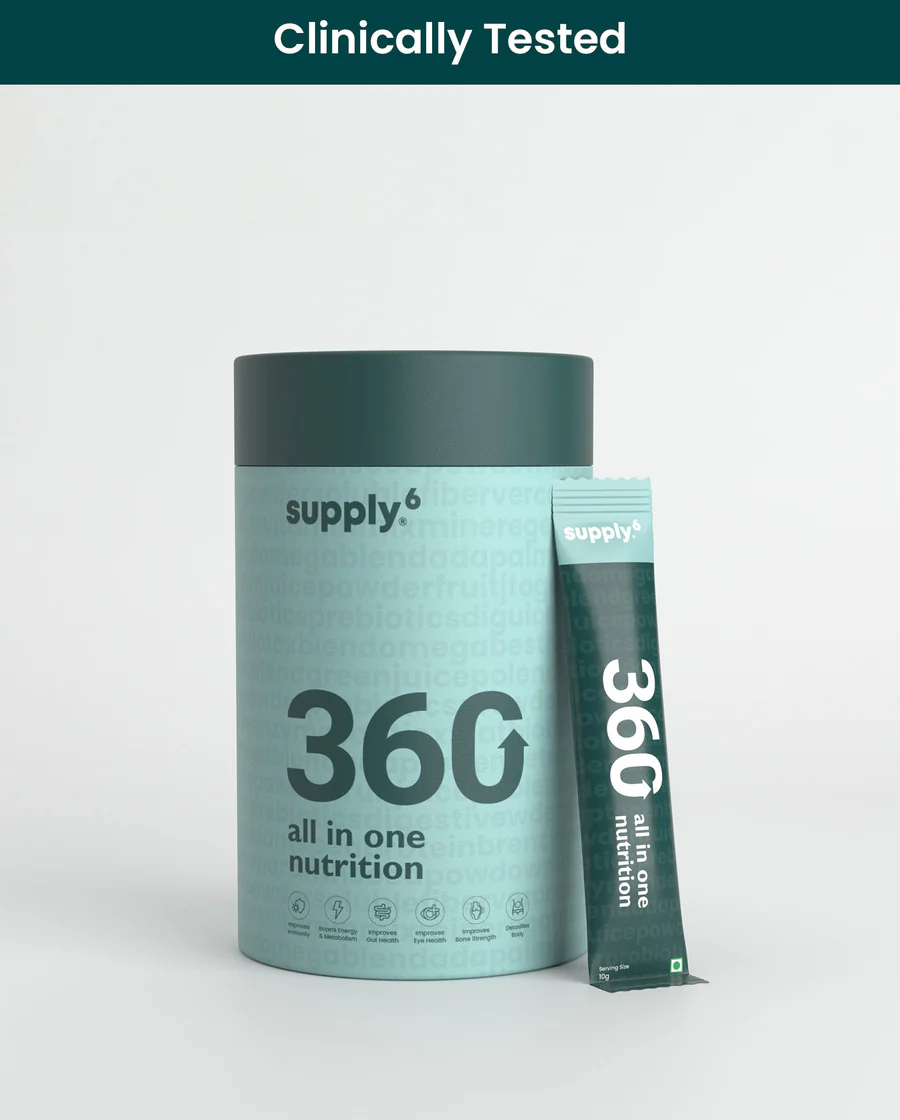 Supply6 360: Complete Digestive Support with Probiotics &amp; Enzymes