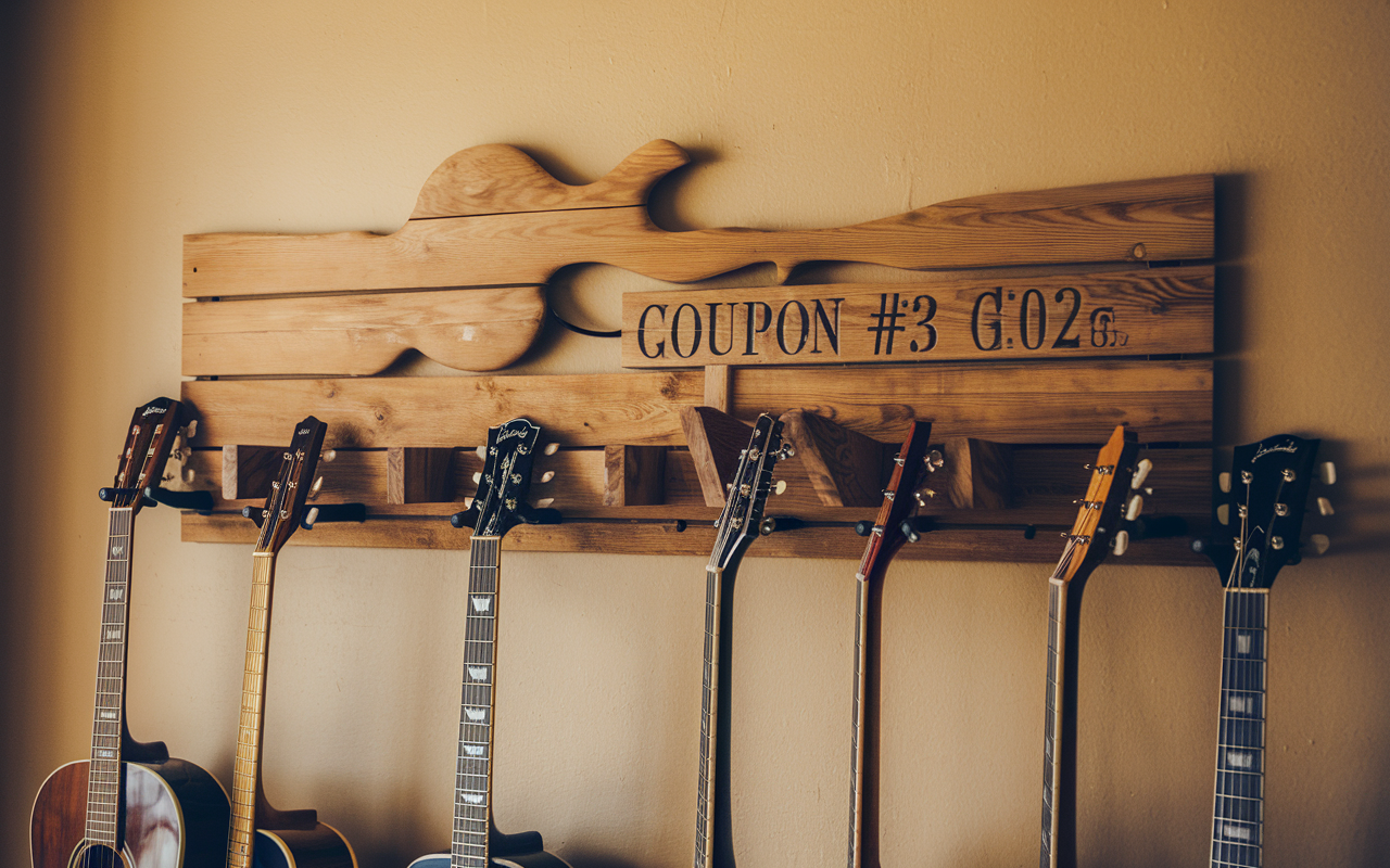 Musician's Gear Wood Guitar Wall Hanger Natural Coupon Code