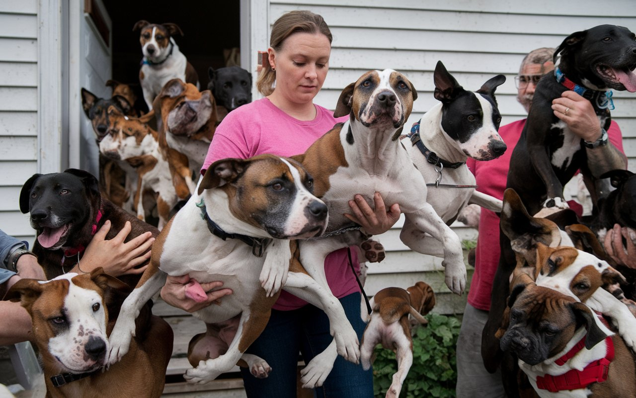 175 Dogs Rescue from Hoarder in Slidell Louisiana