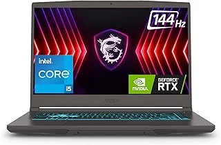 MSI Thin 15, Intel Core i5-12450H, 40CM FHD 144Hz Gaming Laptop(8GB/512GB NVMe SSD/Windows 11 Home/NVIDIA GeForce RTX 205...