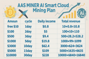 a 1 Three Cryptocurrency Experts Recommend AAS MINER: AI-Driven Bitcoin Cloud Mining Platform to Maximize ROI