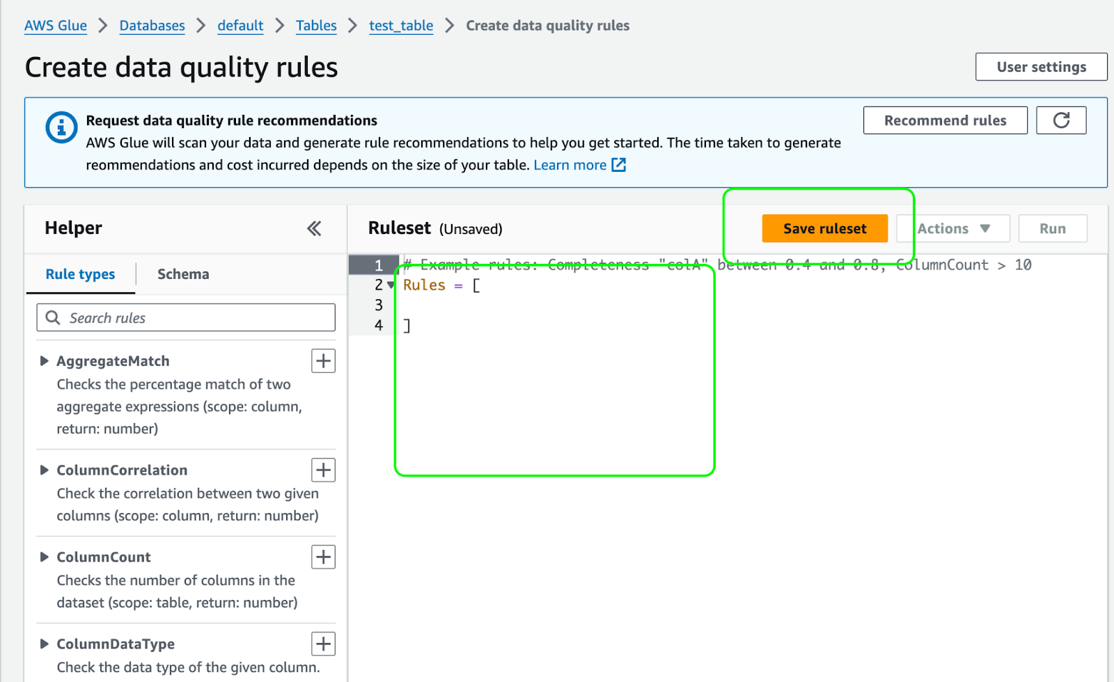 Define Data Quality Rules