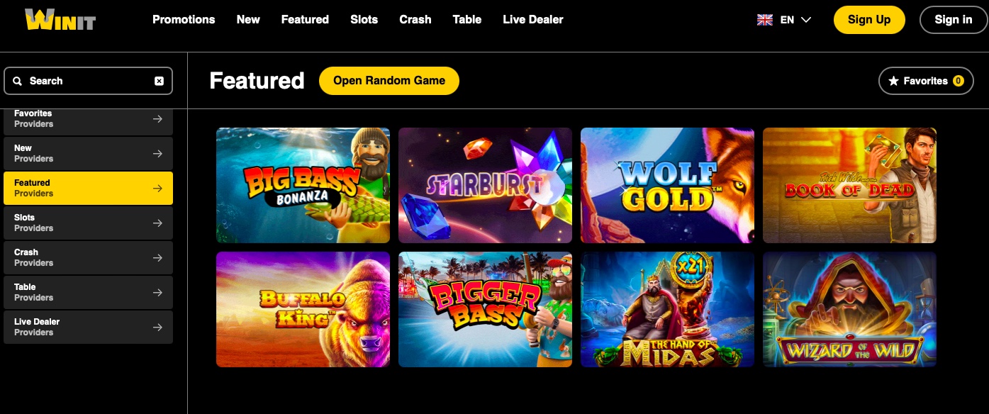 Winit Casino Slots