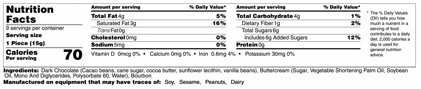 nutrition facts