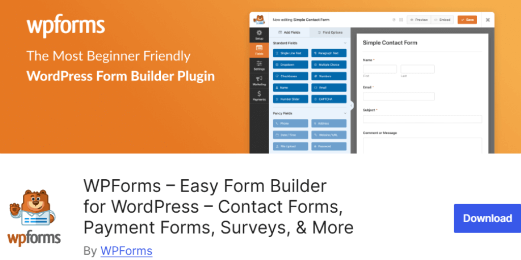 WPForms Contact Form 7 Alternatives