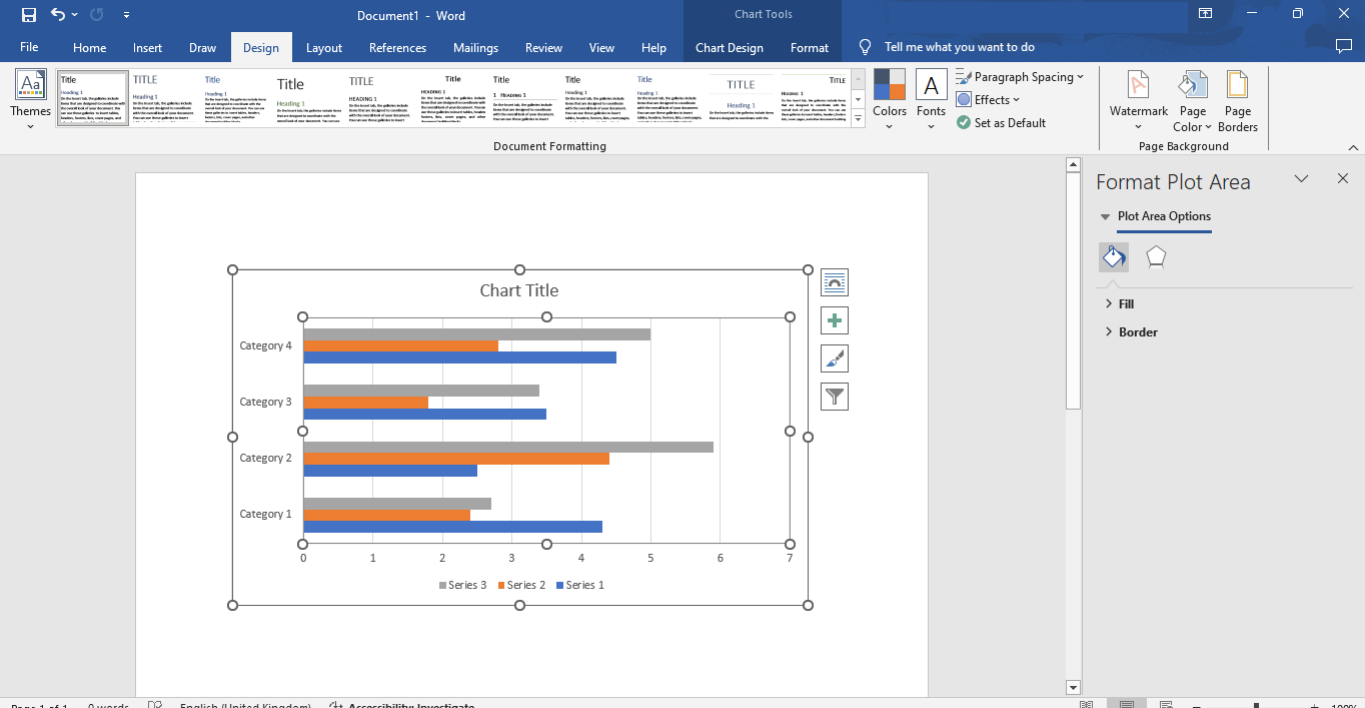 Use chart tools