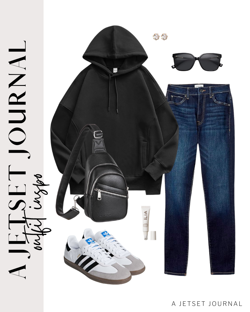 Oversized hoodie and jeans outfit outlet