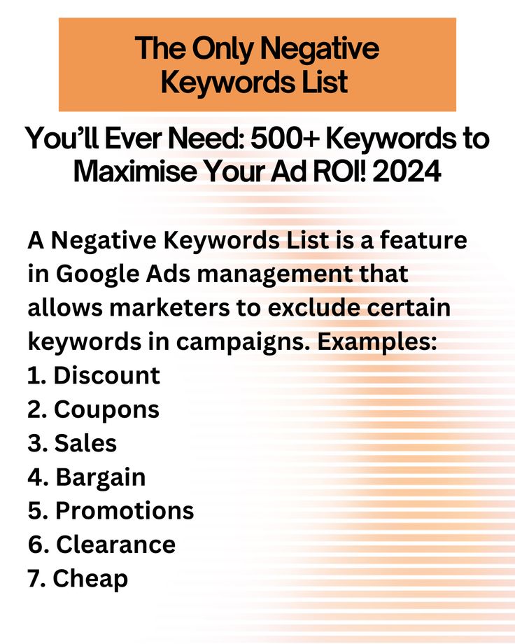 Why Negative Keywords Still Matter