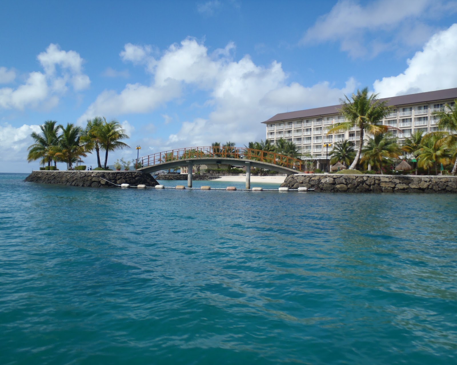 Bridge over water in Koror.