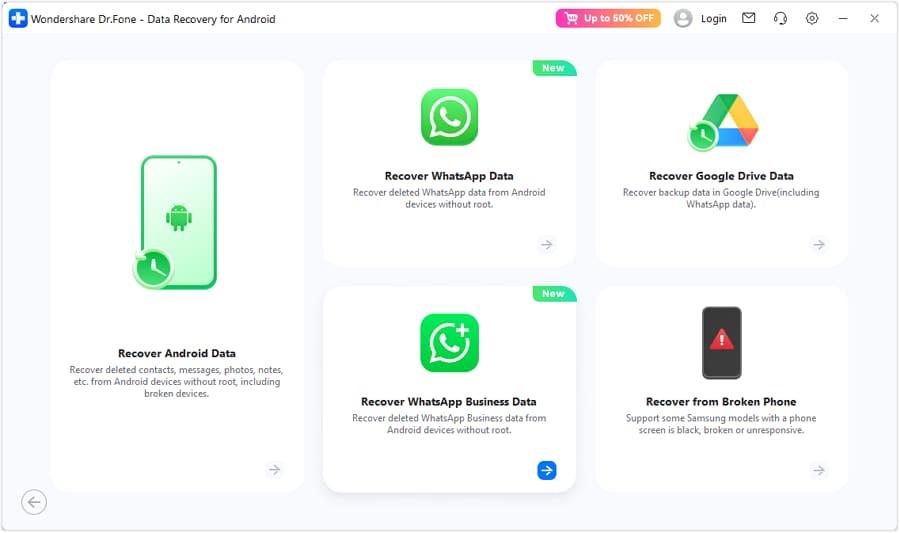 proceed to recover whatsapp business data