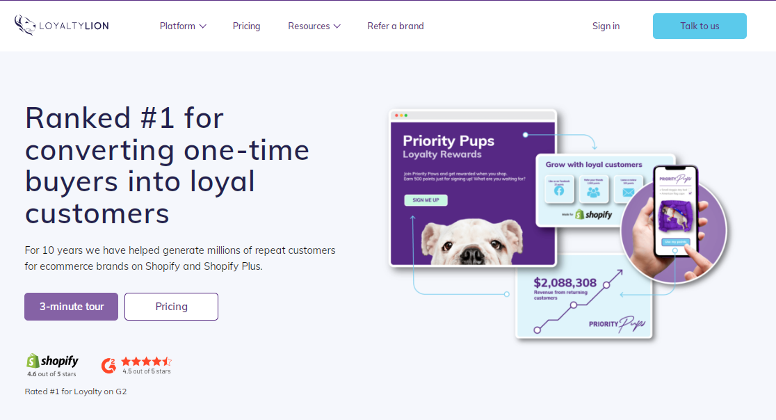 Loyalty Lion customer loyalty program software