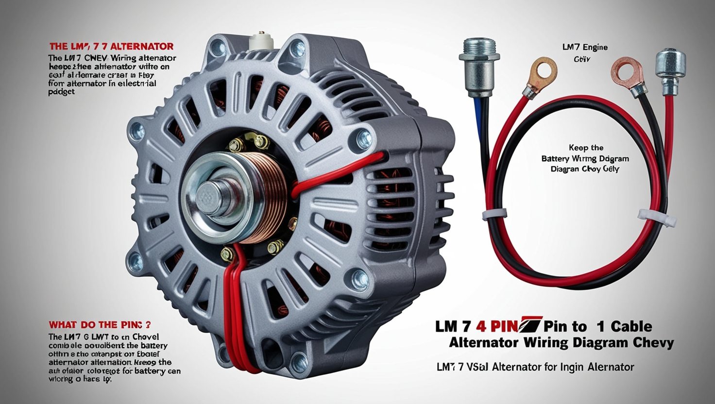 LM 7 4 Pin To 1 Cable Alternator Wiring Diagram Chevy