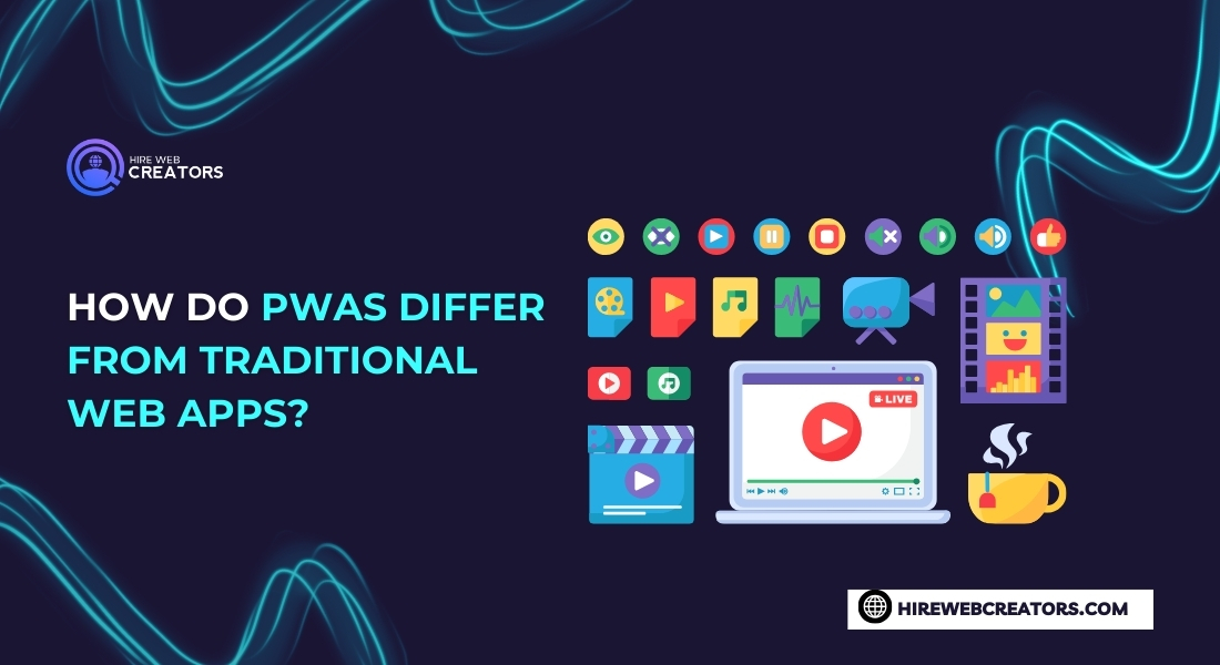 How do PWAs differ from traditional web apps?