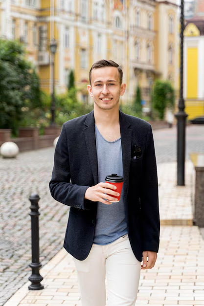 Tech Headshot With Urban Outdoor Background