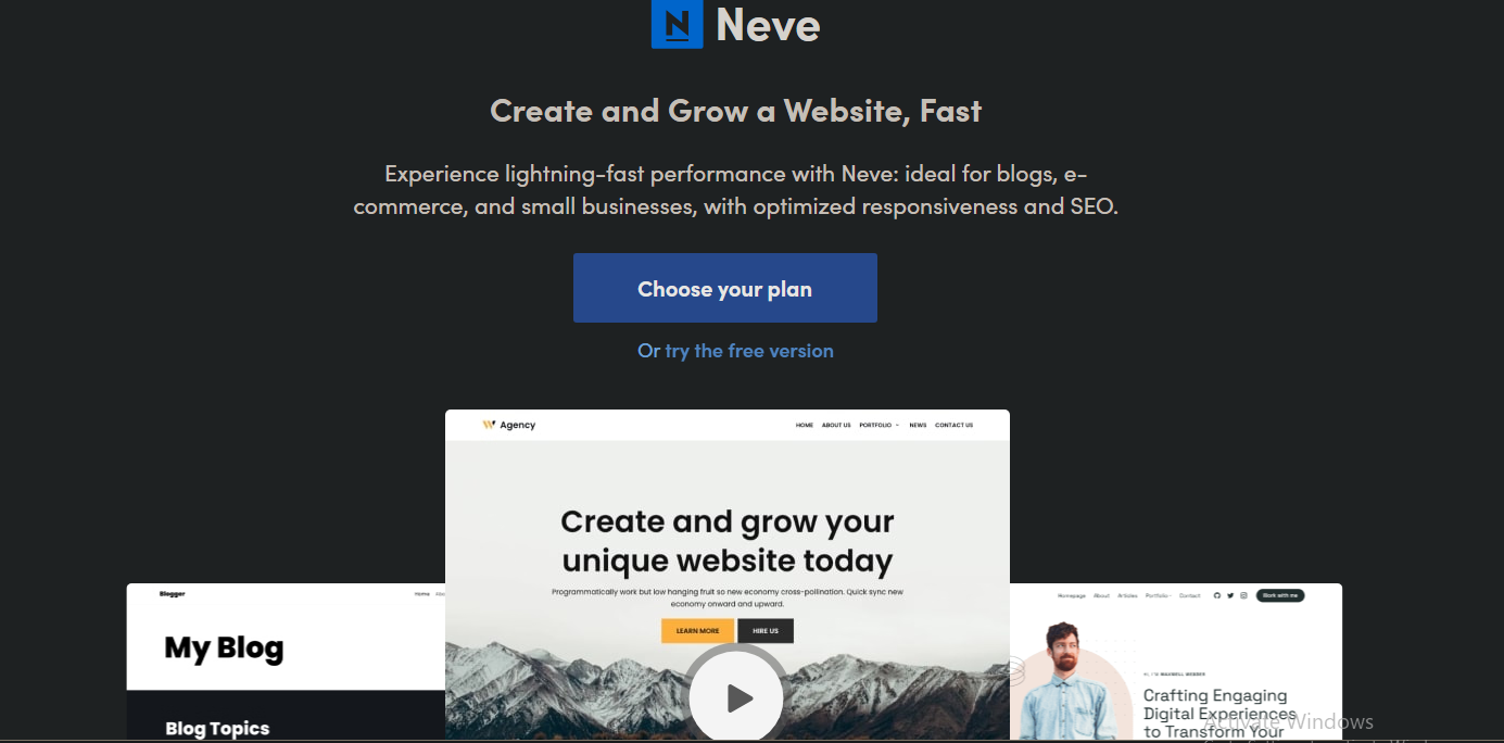 Neve Best Minimalist WordPress Blog Theme 2025