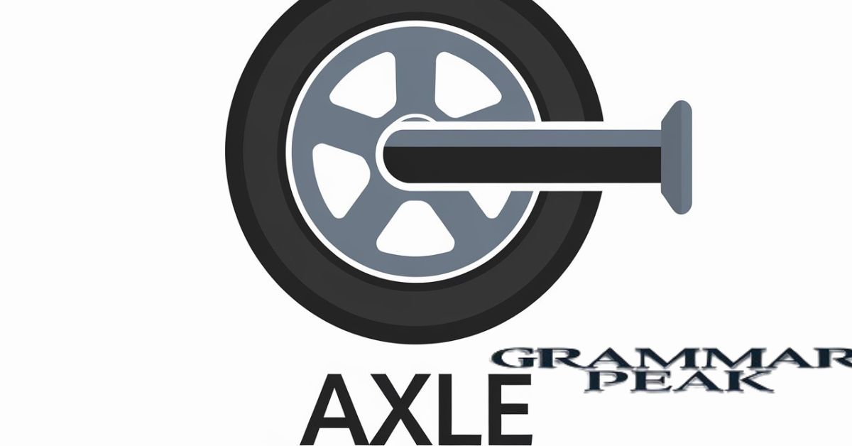 Can someone write ‘axle’ instead of ‘Axel’?