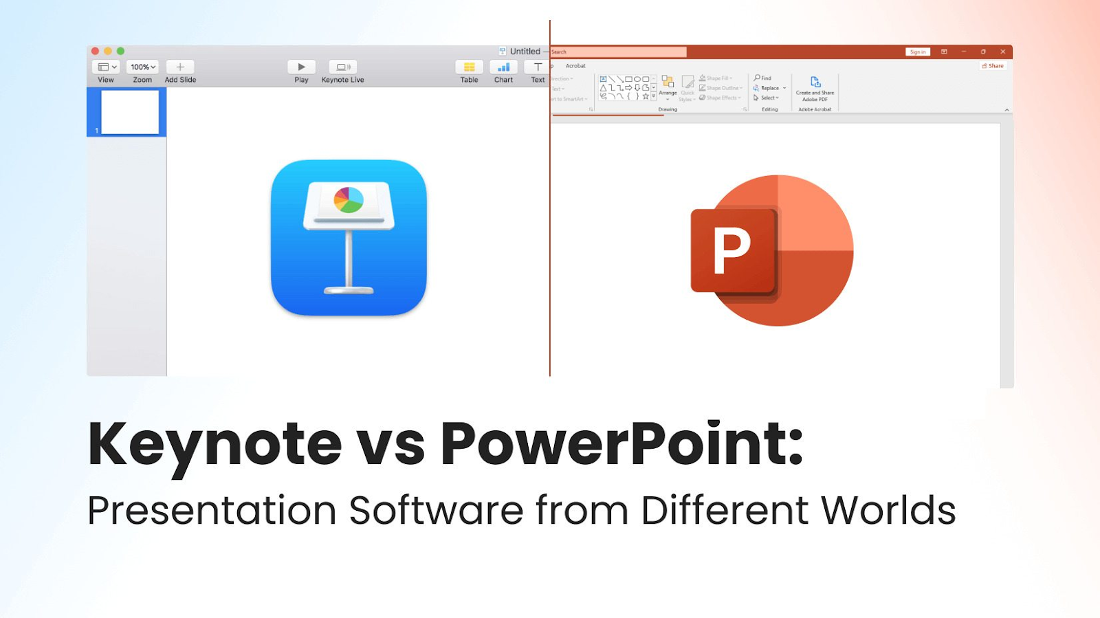 Microsoft PowerPoint vs. iWork Keynote