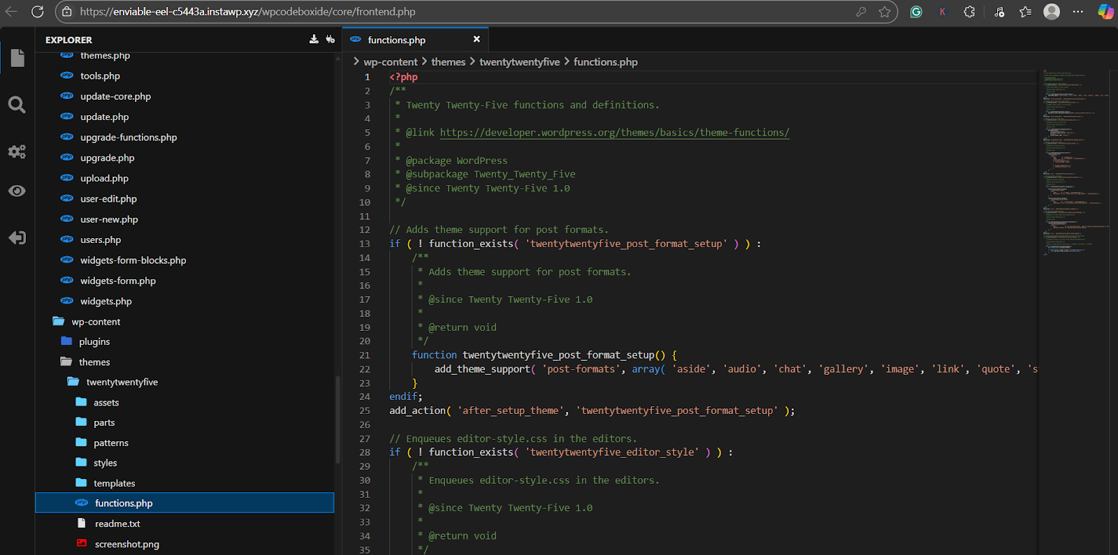 how to add custom code in WordPress