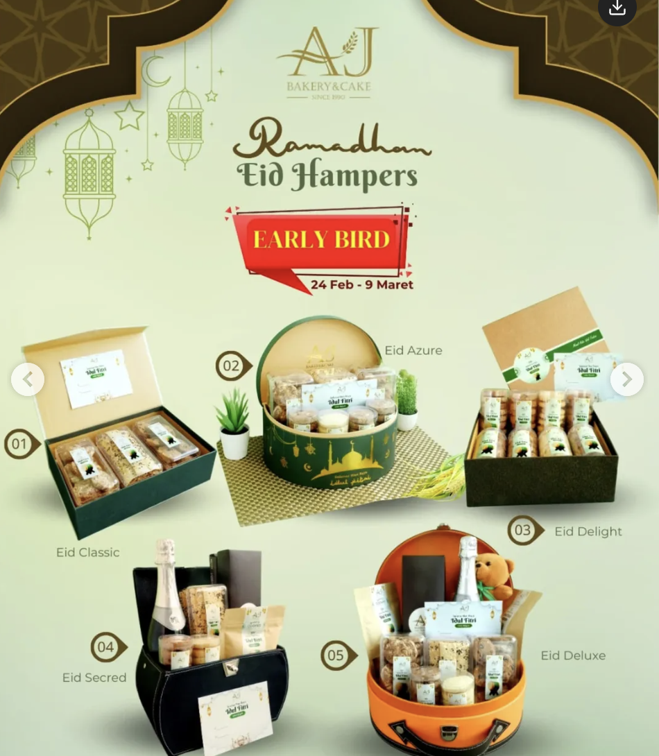 Hampers Lebaran AJ Bakery