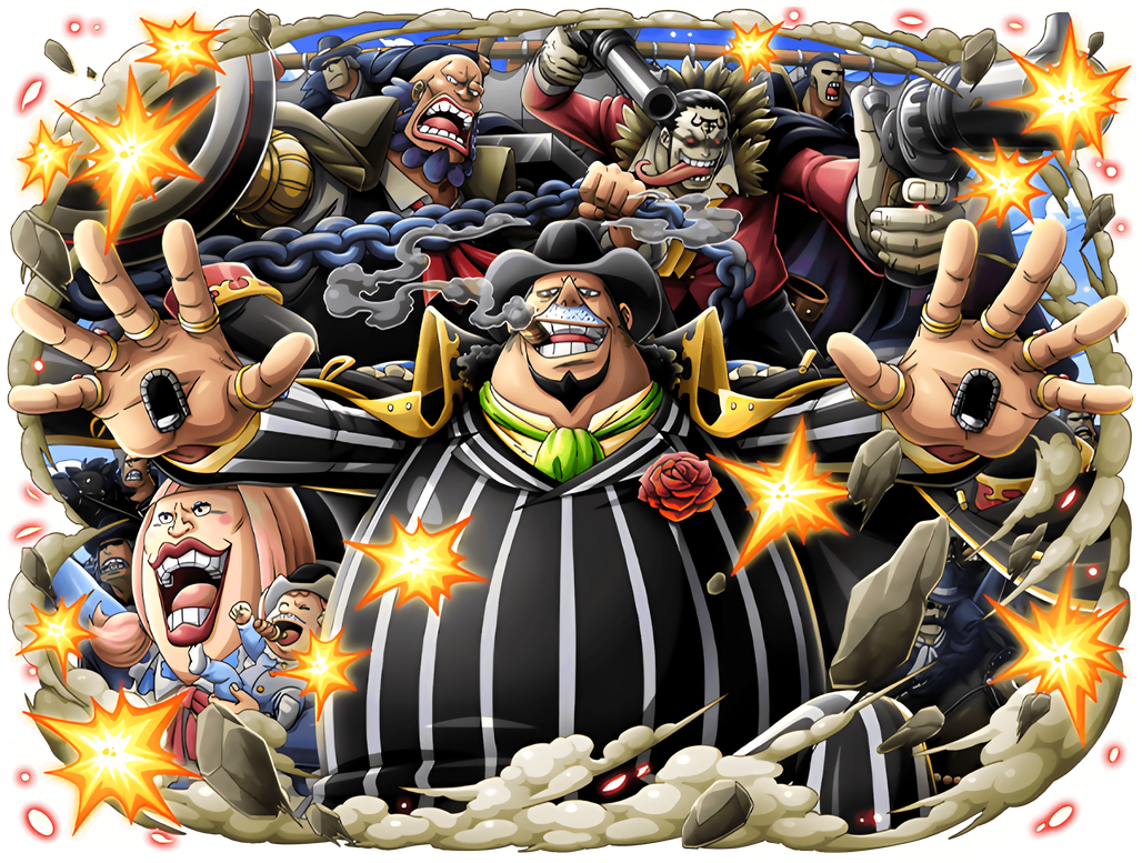 The 18 Strongest One Piece Crews |  The Fire Tank Pirates | AnimeKing 