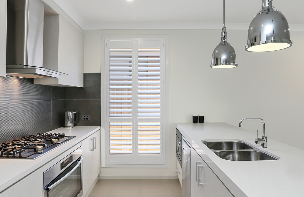 Shutters in the kitchen adding value and aesthetic improvement