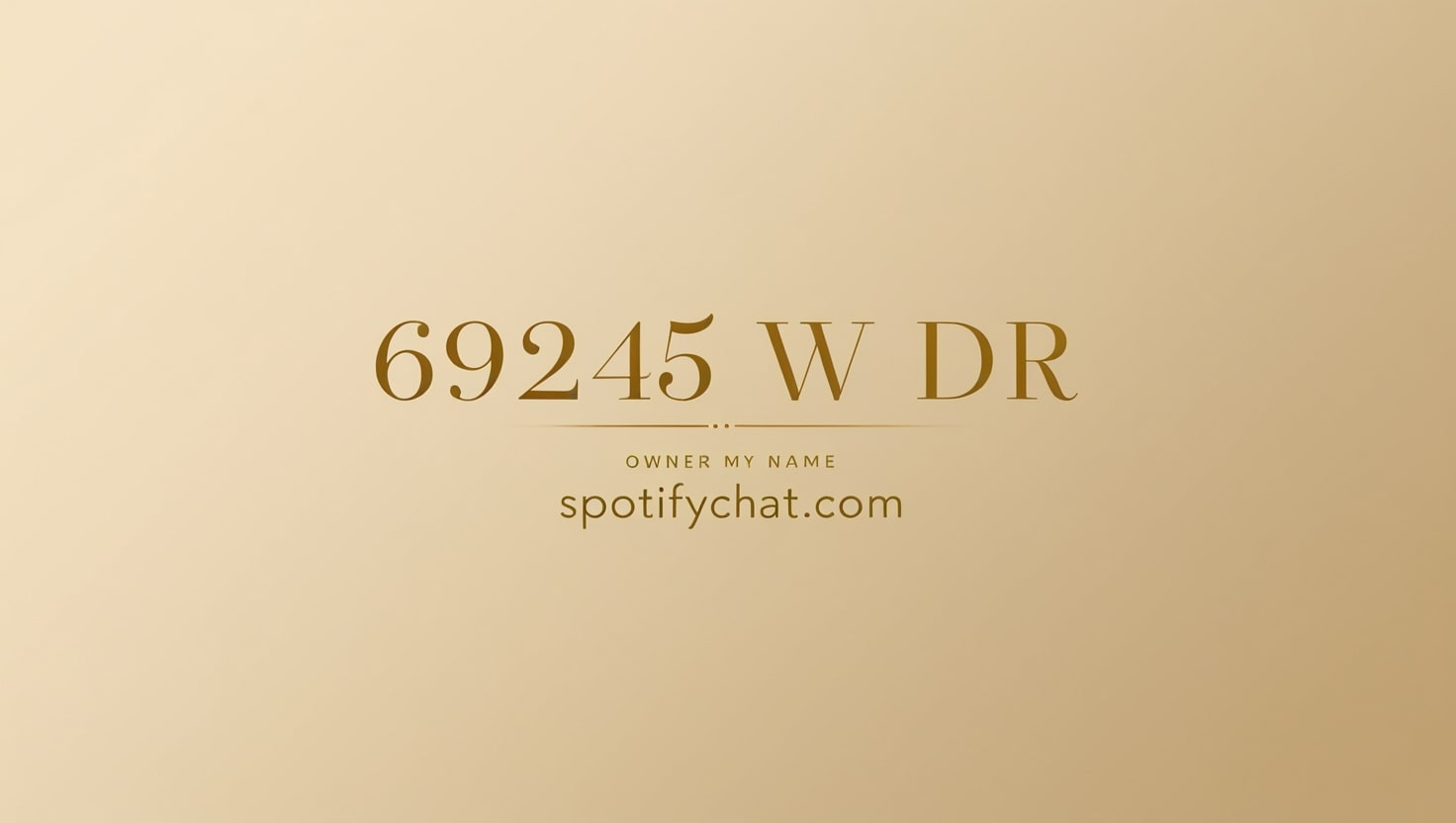 69245 golden w dr owner name