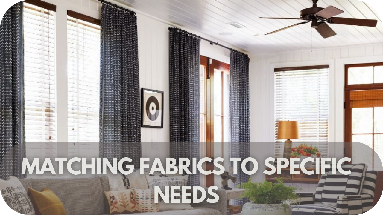 How to match fabrics to your specific S Fold curtain needs.