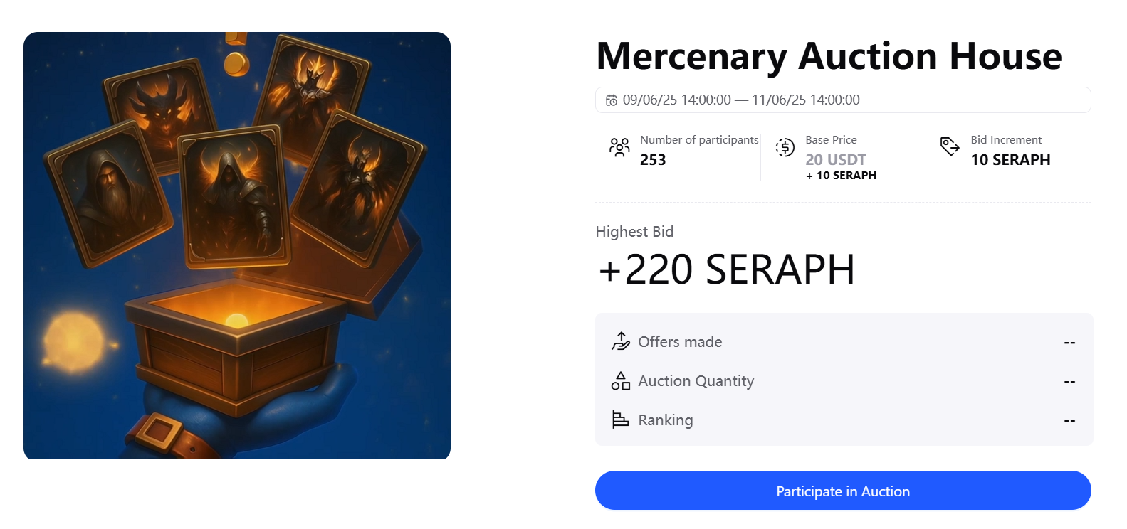 SERAPH AUCTION