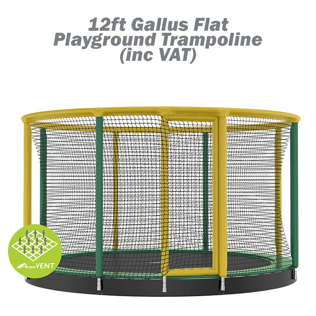 12ft Gallus Flat Playground Trampoline