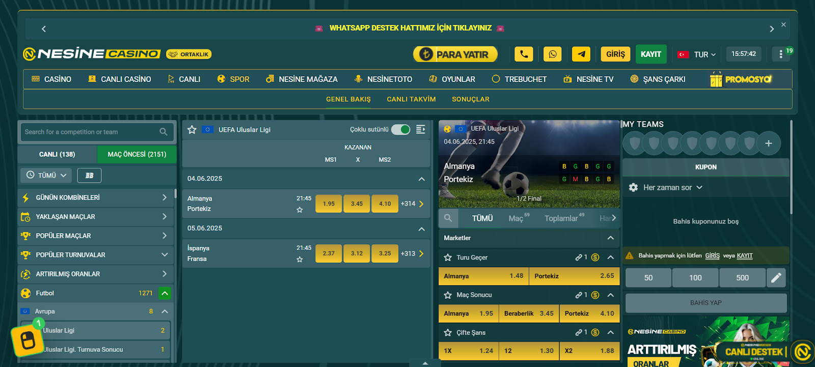 Nesine casino spor bahisleri
