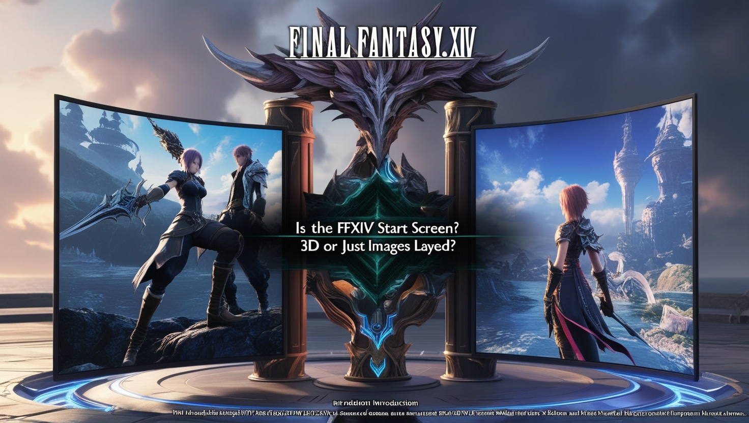 Is the FFXIV Start Screen 3D or Just Images Layed