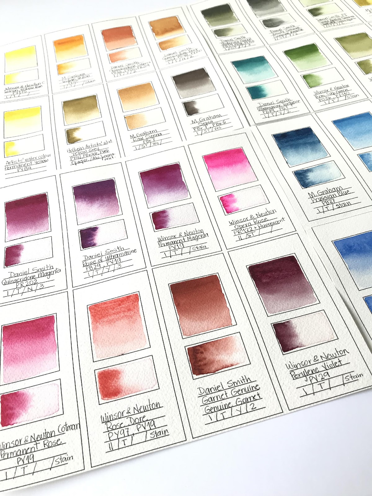 Watercolor Swatches