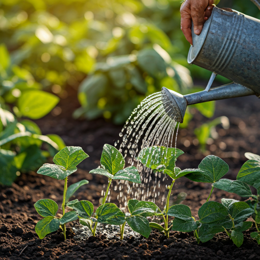 Watering and Fertilizing Black Bean Plants