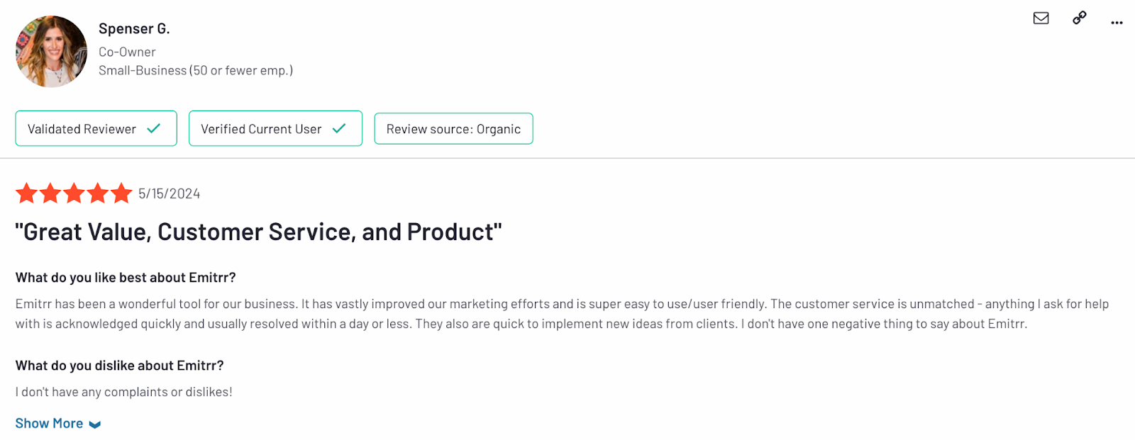 Emitrr Ratings and Customer Reviews: