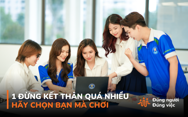 Hình 1. Sinh viên không nên kết bạn quá nhiều