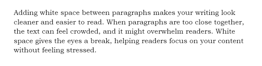The beginning paragraph