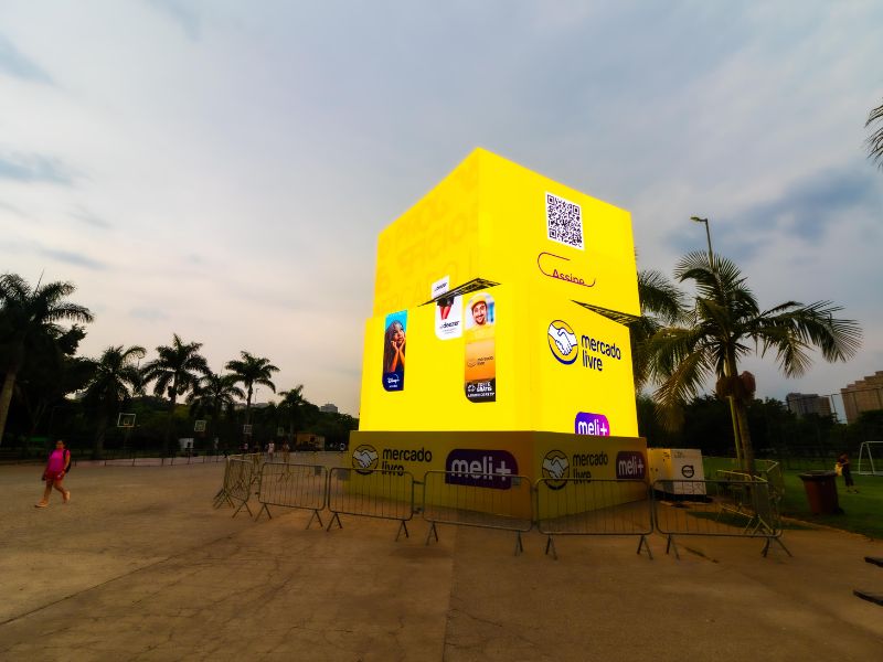 painel de led 3d funcionamento