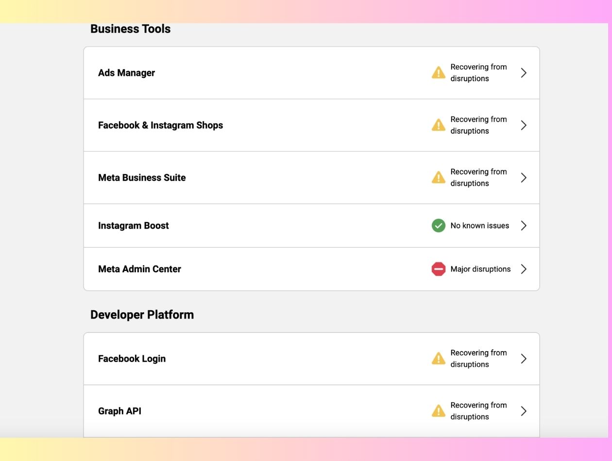 Facebook ad accounts