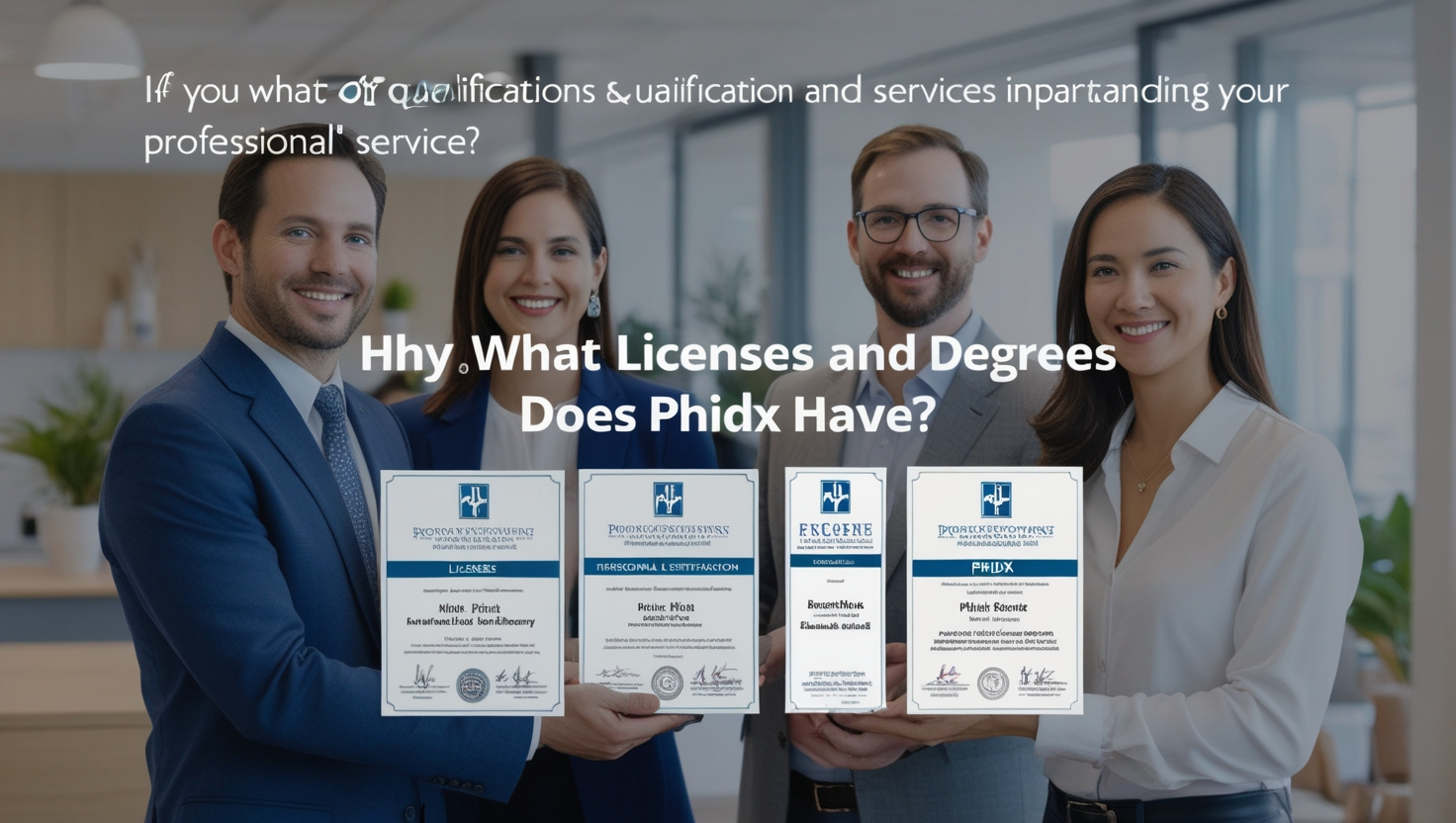 What Licenses and Degrees Does Phidx Have