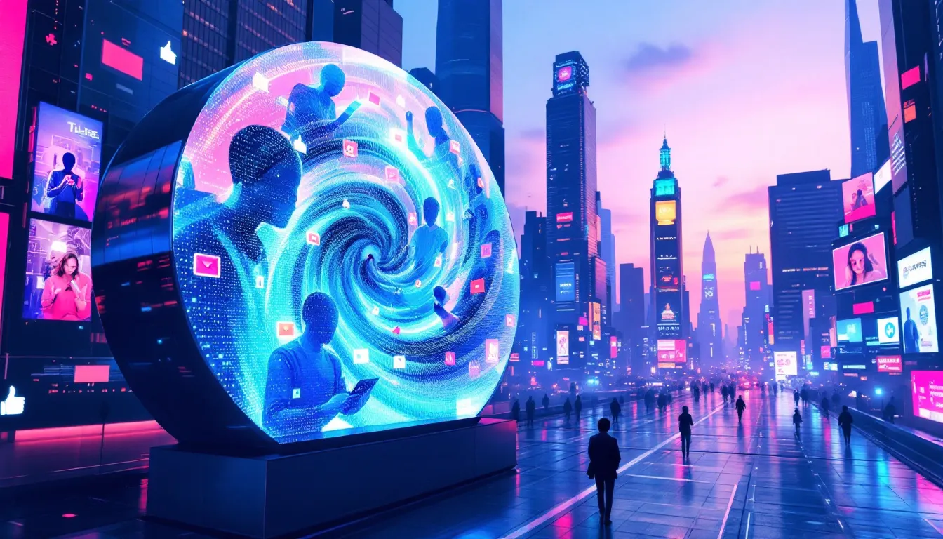 A visual representation of monetizing faceless videos on platforms like YouTube and TikTok.