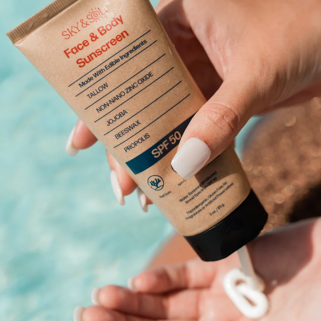 Sky &amp; Sol Sunscreen offers natural, broad-spectrum protection with a lightweight mineral formula