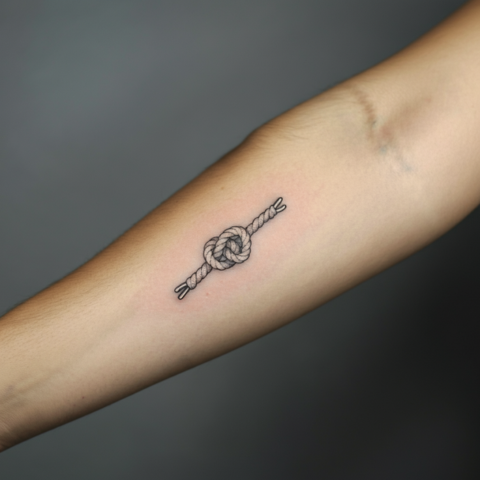 Climbing Rope Tattoo