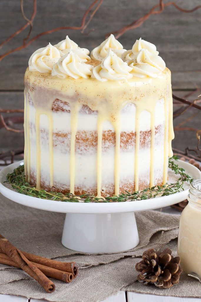 Spiked Eggnog Cake Recipe