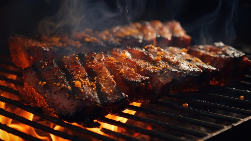 Grilling the Ribs