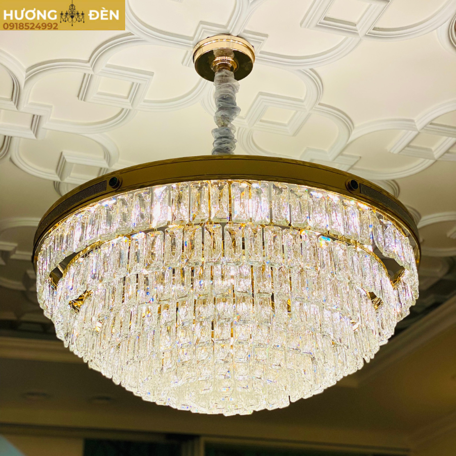 Đèn thả pha lê E14 - W800*H380